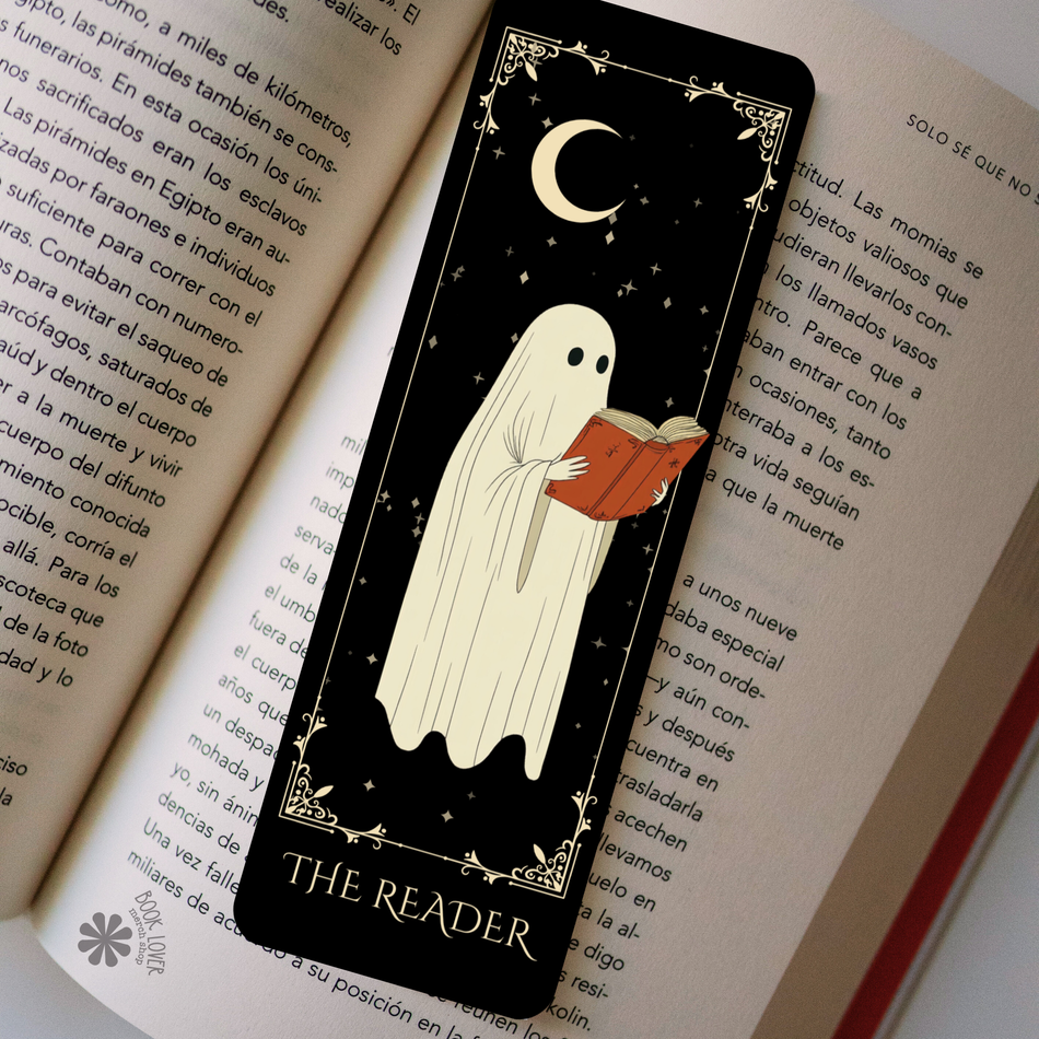 The Reader Halloween Bookmark