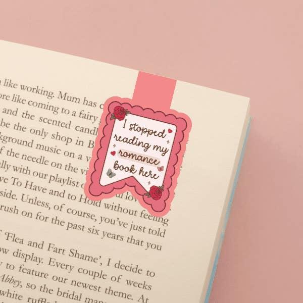 I Stopped Reading Romance Here Magnetic Bookmark