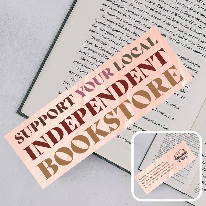 Support Your Indie Bookstore Bookmark