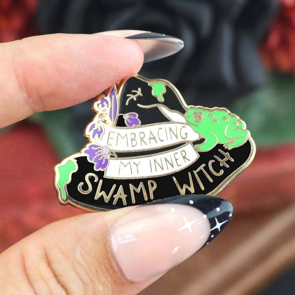 Embracing My Inner Swamp Witch Lapel Pin (Limited Edition)