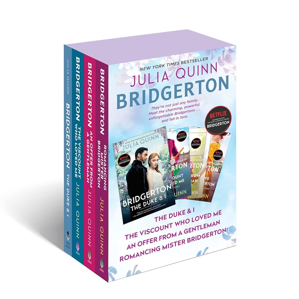 Bridgerton Boxed Set 1-4: The Duke and I/The Viscount Who Loved Me/An Offer from a Gentleman/Romancing Mister Bridgerton (Bridgertons) cover image